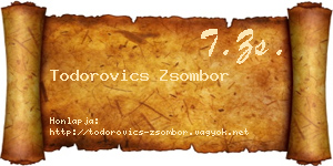 Todorovics Zsombor névjegykártya