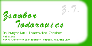 zsombor todorovics business card